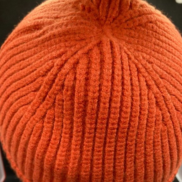 Orange Short Beanie Hat main image 9